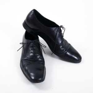 Salvatore Ferragamo Cap Toe Rain Lux Leather Shoe